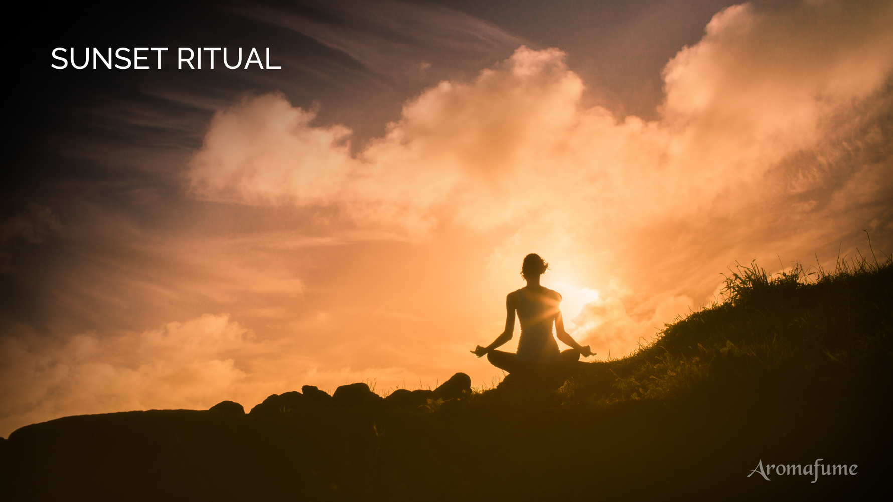 Sunset ritual with Nag Champa