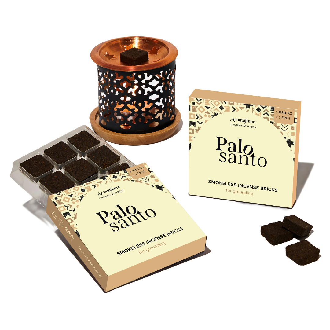 Palo Santo Incense Bricks & Burner Set
