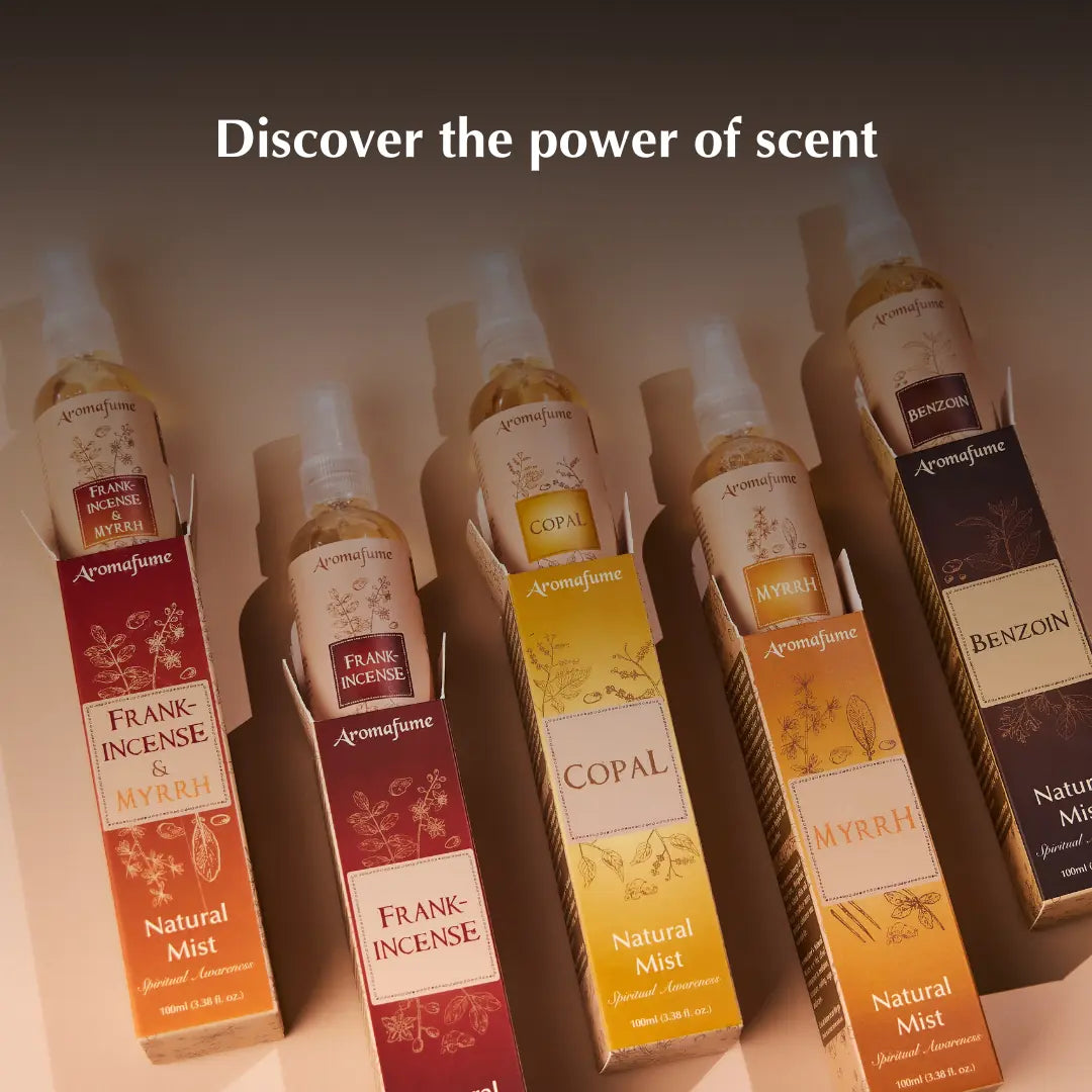 Discover the power of scent with - Frankincense, Myrrh, Copal, Myrrh and Dragon's Blood.