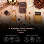 Aromafume values: 100% natural, vegan, cruelty-free, and ethically made with sacred resin oils