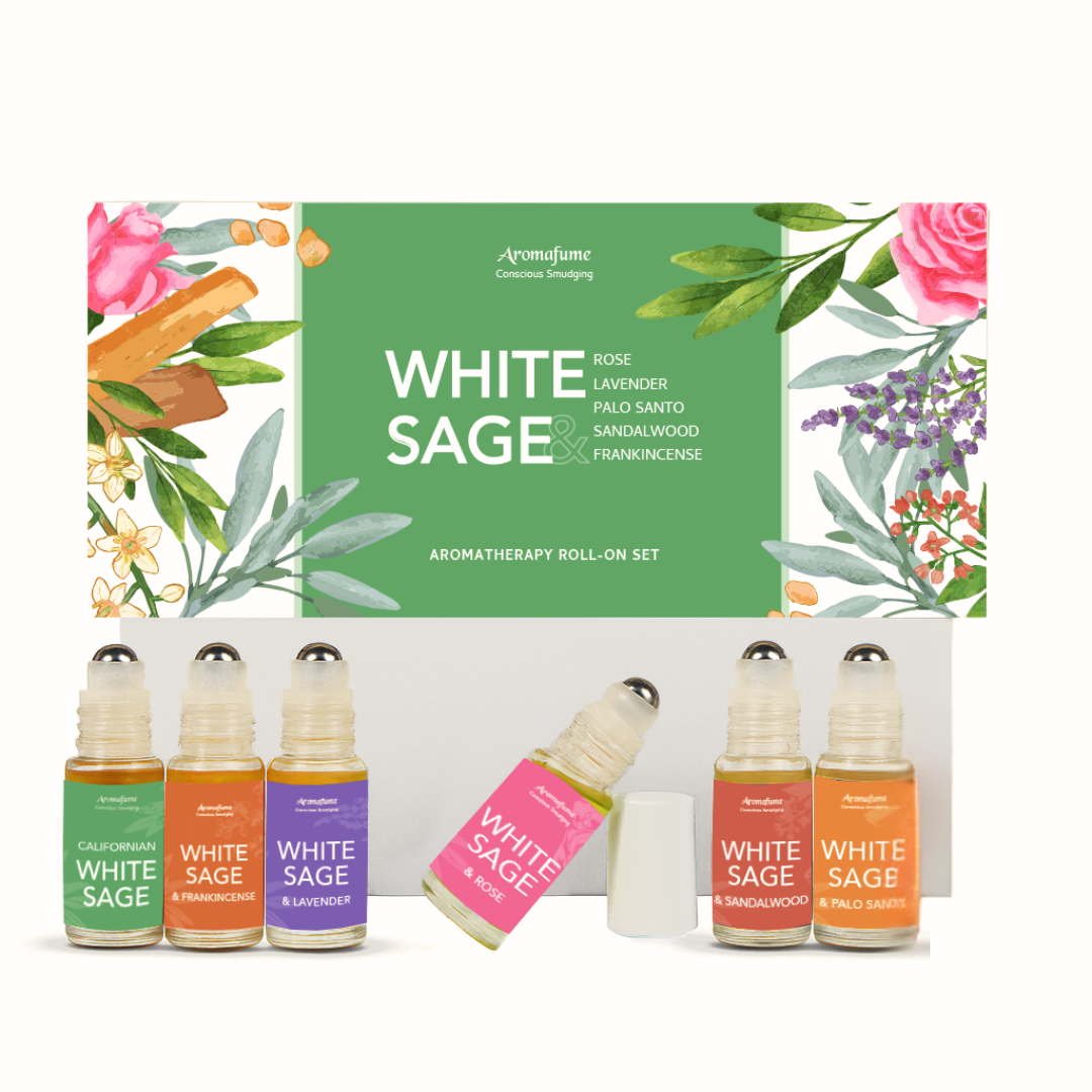 White Sage Essential Oil Roll-On Gift Set