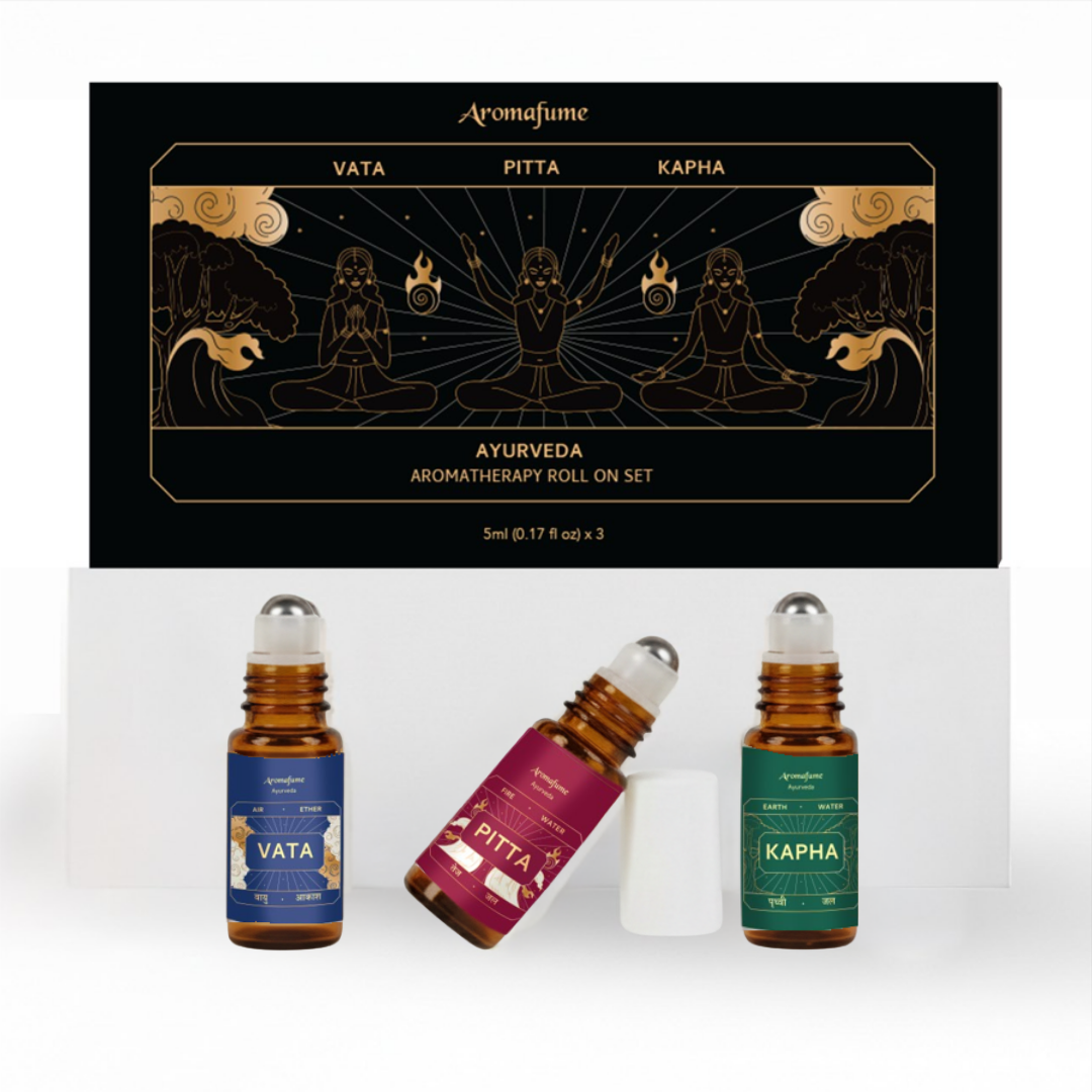 Ayurveda Essential Oil Roll-On Set