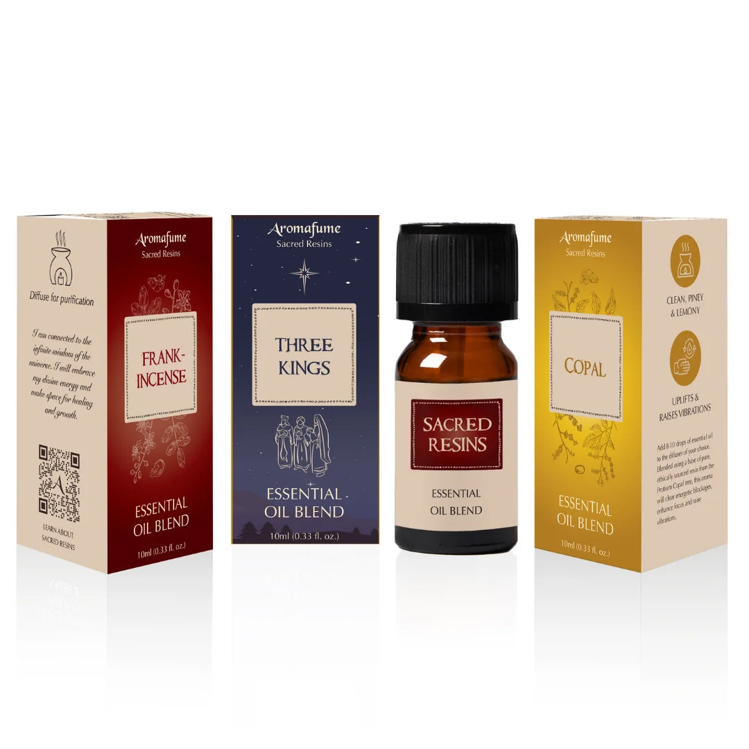 Ancient Wisdom Essential Oils – Frankincense, Three Kings, Copal for grounding and spiritual awakening