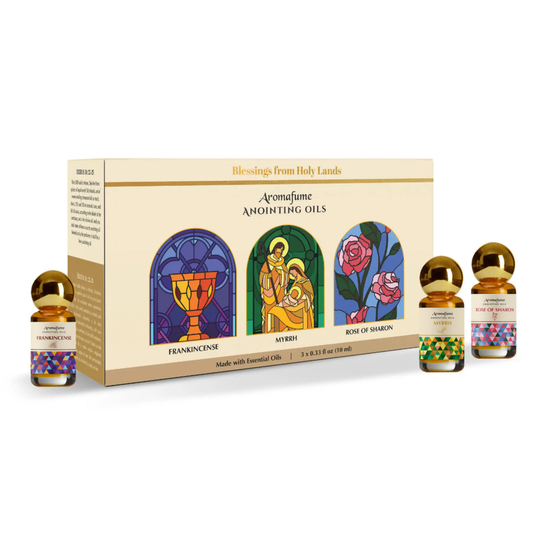 Frankincense, Myrrh, Rose of Sharon Anointing Oil Gift Set