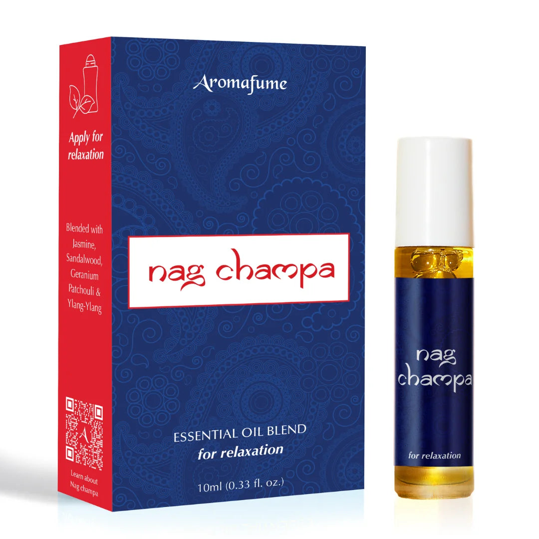 Nag Champa Essential Oil Blend Roll on Earthy Woody Floral