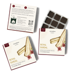 Royal Sandal Smokeless Incense Bricks & Snowflake Incense Brick Burner Set