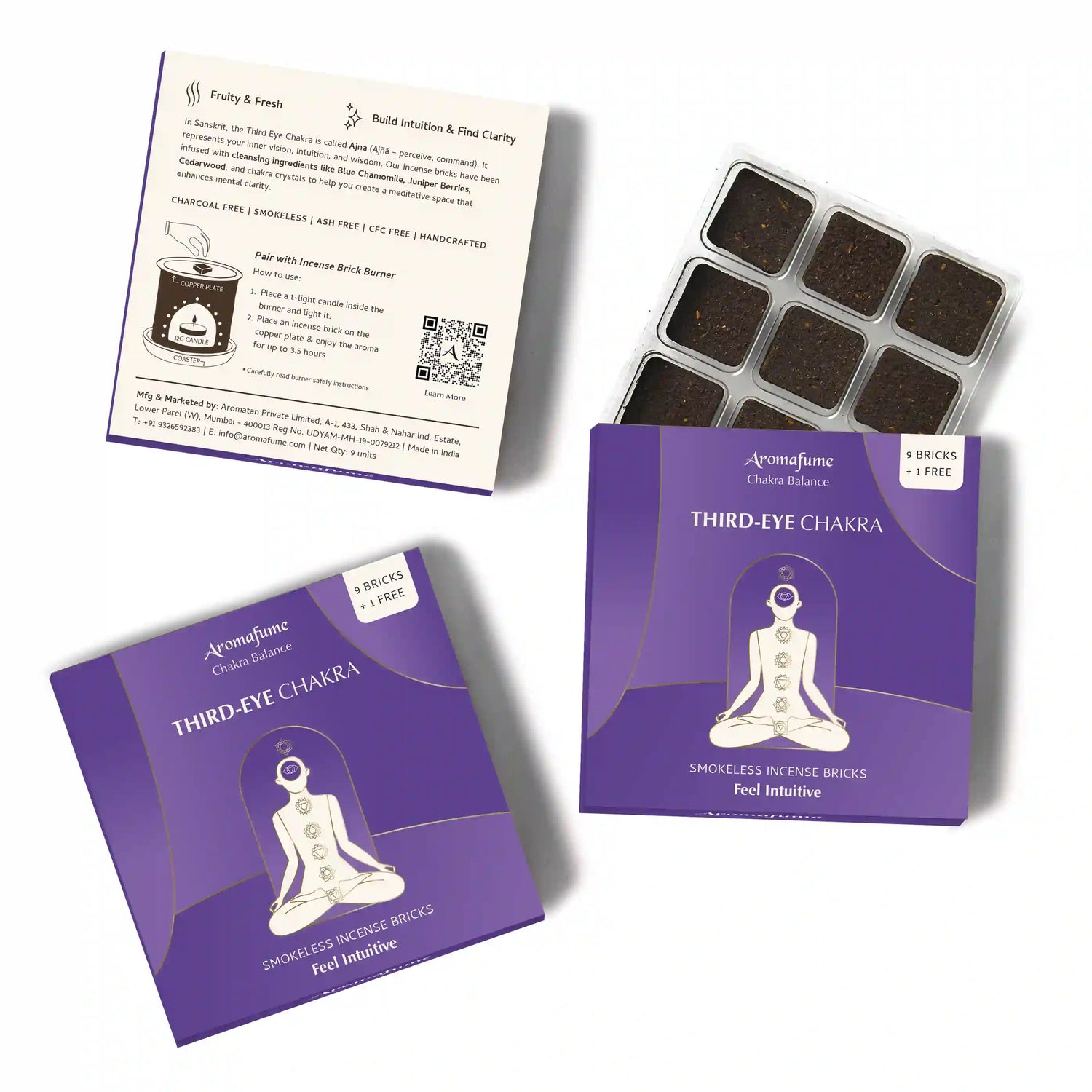 6th - Third Eye Chakra Incense Bricks Refill Pack
