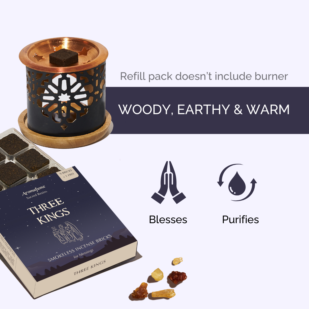Three Kings Incense Brick Refill Pack