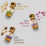 Scent Profile - Earthy, Smoky, Floral, Balsamic and soft woody