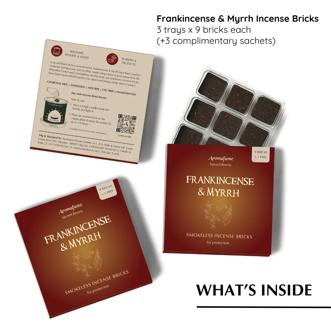 Frankincense & Myrrh Incense Bricks Refill Pack
