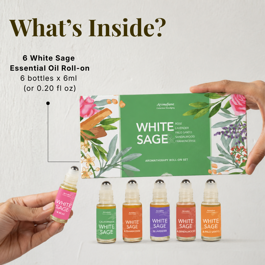 White Sage Essential Oil Roll-On Gift Set