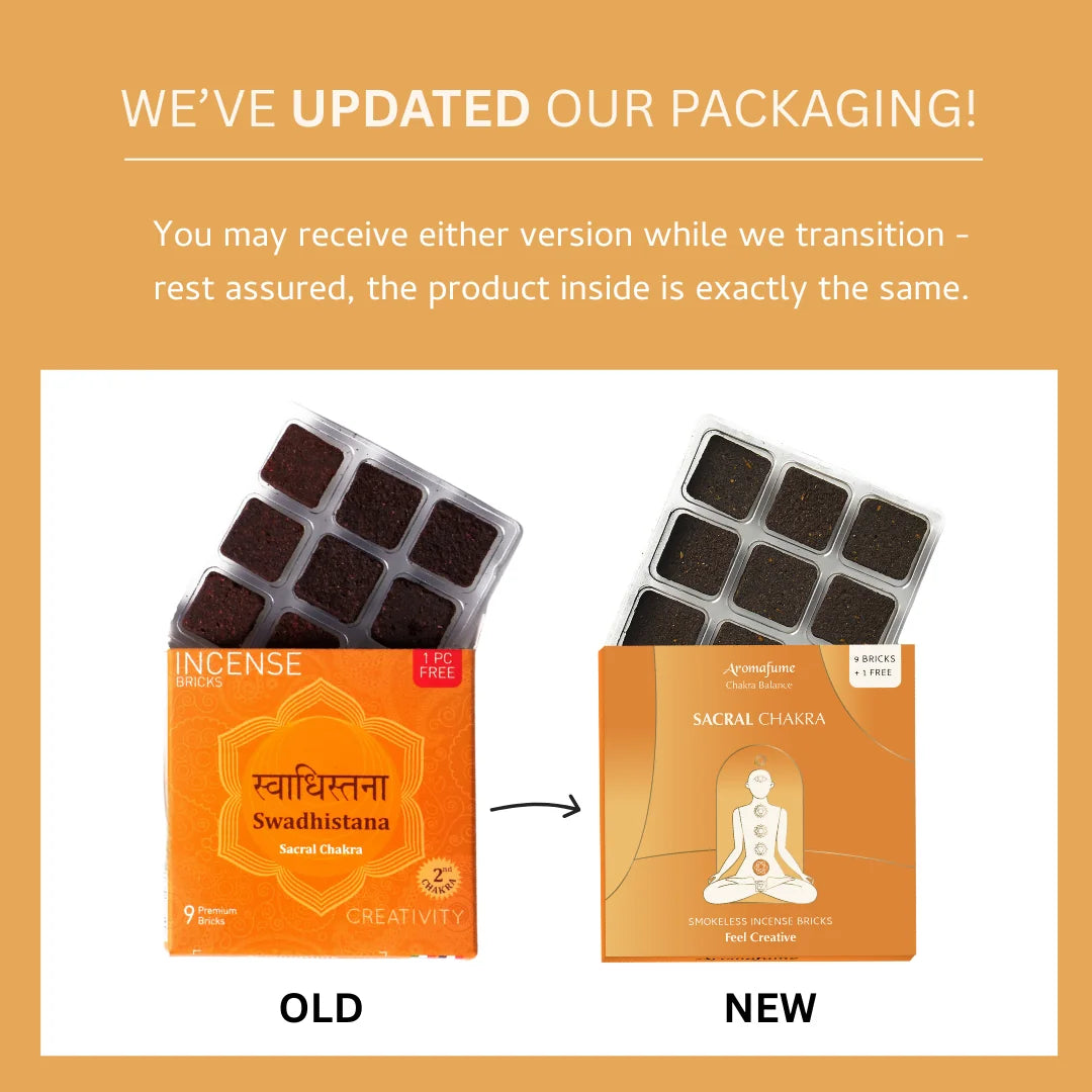 2nd - Sacral Chakra Incense Brick Pack
