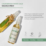 White Sage smudge spray to cleanse the body and mind and to bring good fortune to those who use it