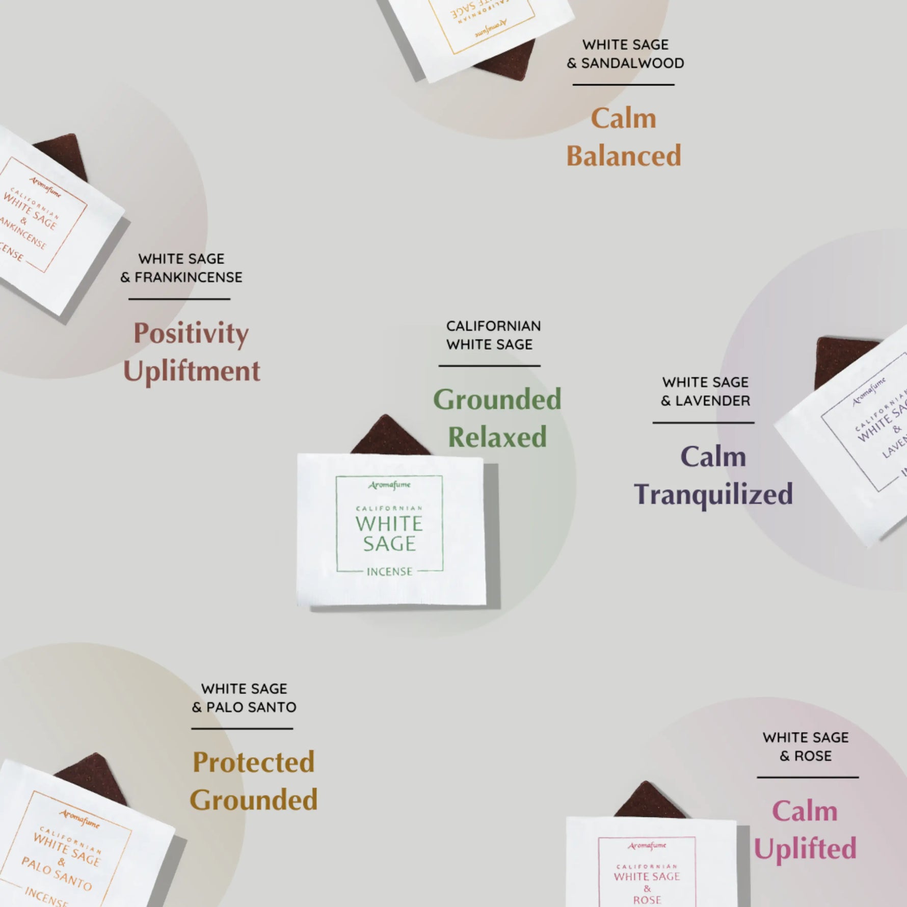 White Sage leaves you feeling grounded, relaxed, calm and positive