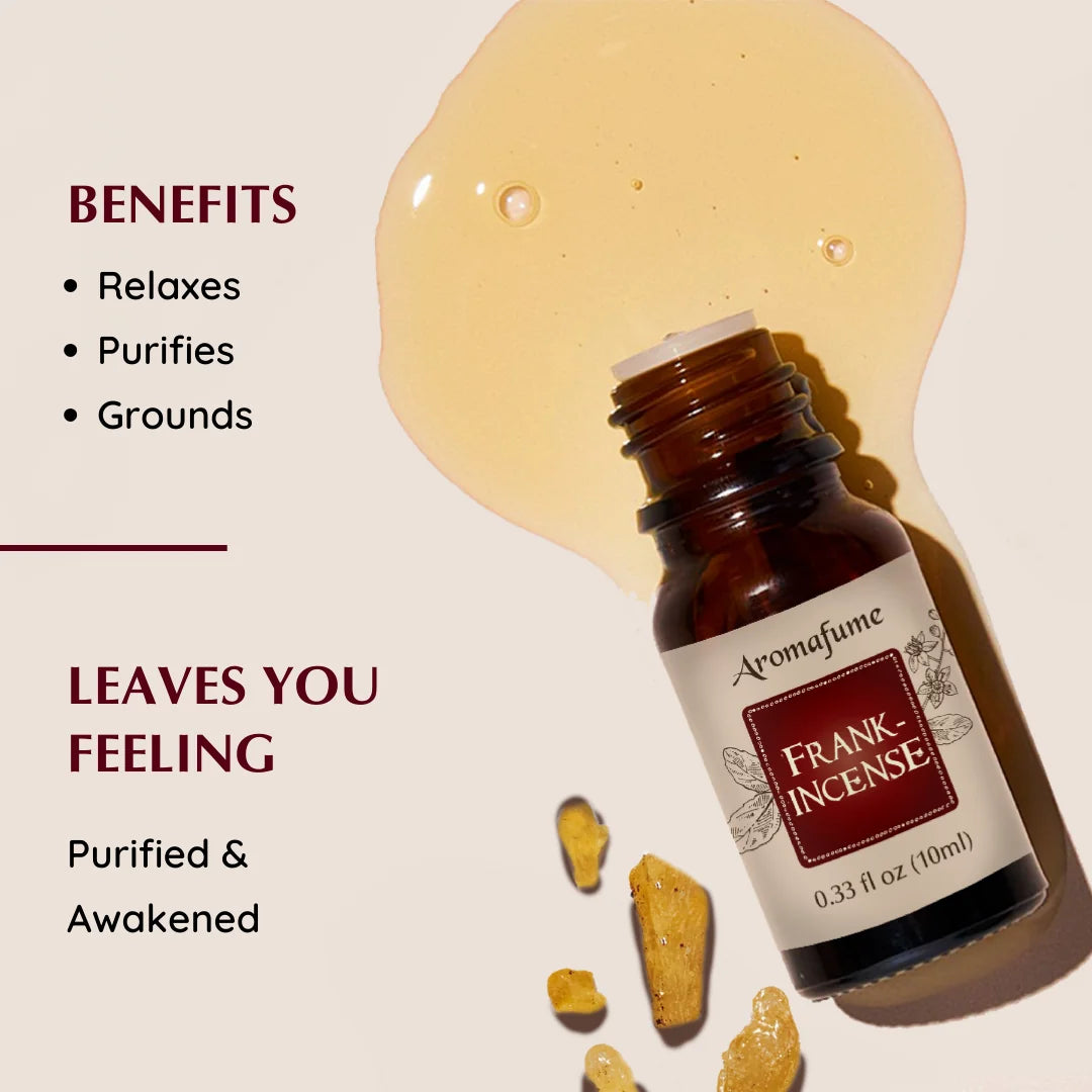 Frankincense oil: Awakens the senses, supports clarity, and deepens inner stillness