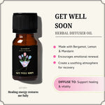 Get Well Soon Oil supports vitality, boosts well-being & surrounds you with refreshing, revitalizing energy.