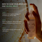 Spray Sage on fabrics and linens and invite positivity with a prayer or affirmation