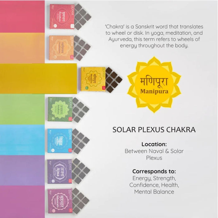 3rd - Solar Plexus Chakra Incense Bricks Refill Pack