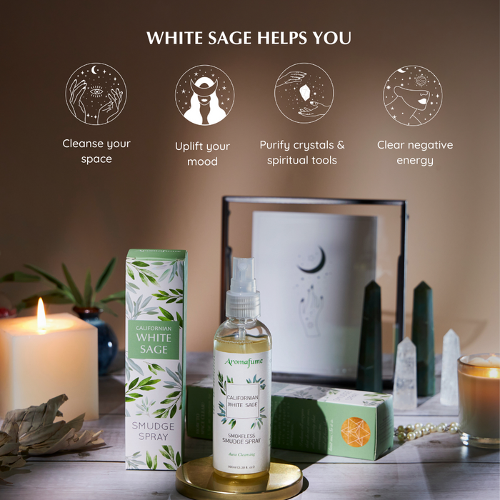 White Sage Smudge Spray Gift Set