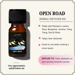Open Road Oil clears obstacles, promotes new beginnings & paves the way for success and abundance.