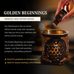 Golden Beginnings Oils support new journeys, mindset shifts & life transitions—perfect for goal-setters & dreamers.