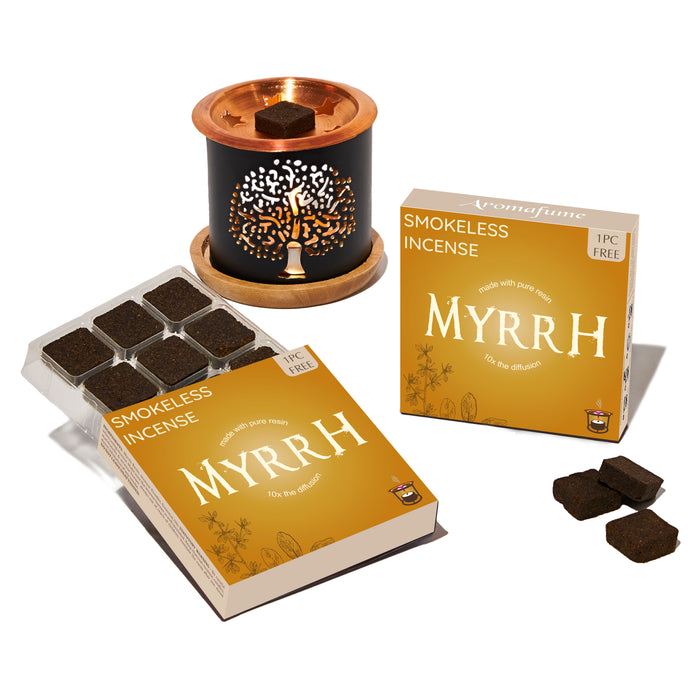 Myrrh Incense Bricks & Burner Set