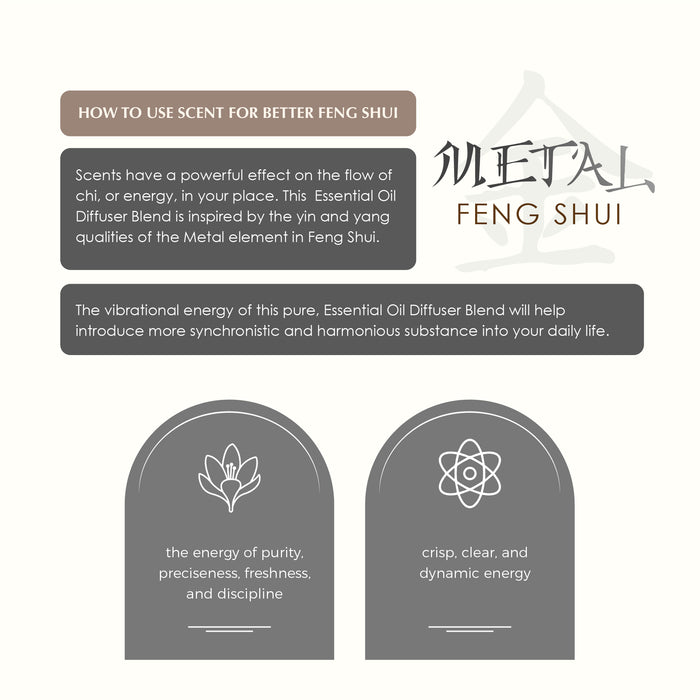 Metal Element - Feng Shui - Essential Oil Diffuser Blend
